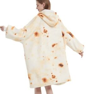 Oversized Wearable Blanket Hoodie for Women Men Tortilla Sunngie Sweatshirt NWT